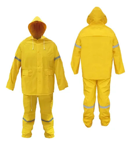 IMPERMEABLE MR 2PZ AMARILLO CON REFLEJANTE DZ1002R