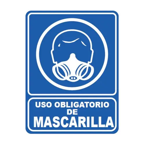 SEÑALETICA 24 USO OBLIGATORIO DE MASCARILLA 28x36