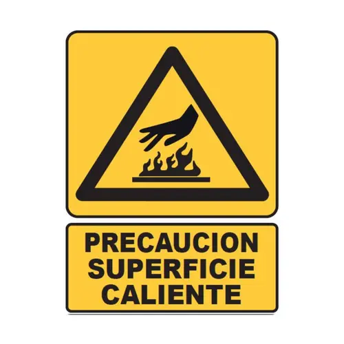 SEÑALETICA 103A PRECAUCION SUP CALIENTE 