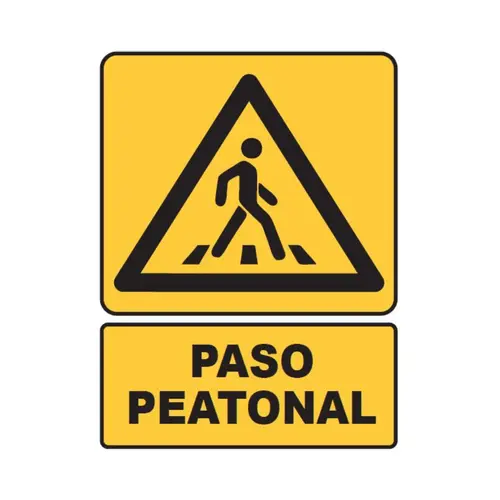 SEÑALETICA 155 PASO PEATONAL 28x36