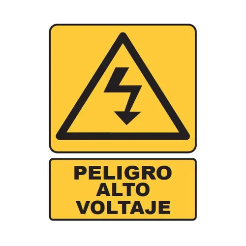 SEÑALETICA 23 PELIGRO ALTO VOLTAJE 