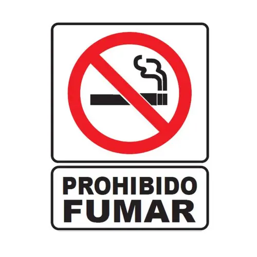 SEÑALETICA 40 PROHIBIDO FUMAR 