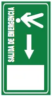 SEÑALETICA 158 SALIDA DE EMERGENCIA IZQUIERDA