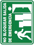 165 NO BLOQUEAR SALIDA DE EMERG 