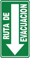 SEÑALETICA 185 RUTA DE EVACUACION IZQUIERDA 