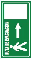 SEÑALETICA 188 CAMINA RUTA DE EVACUACION DERECHA