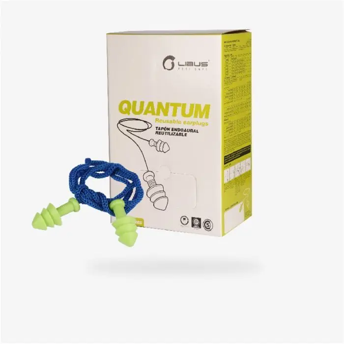 TAPON AUDITIVO QUANTUM LIBUS REUSABLE EN DISPENSER 26 DB