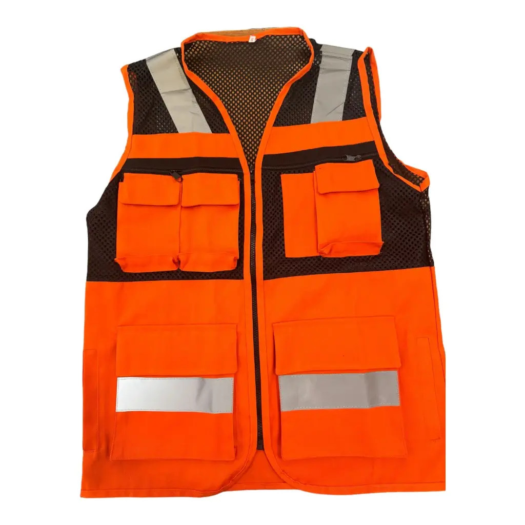 CHALECO TIPO CAZADOR NARANJA