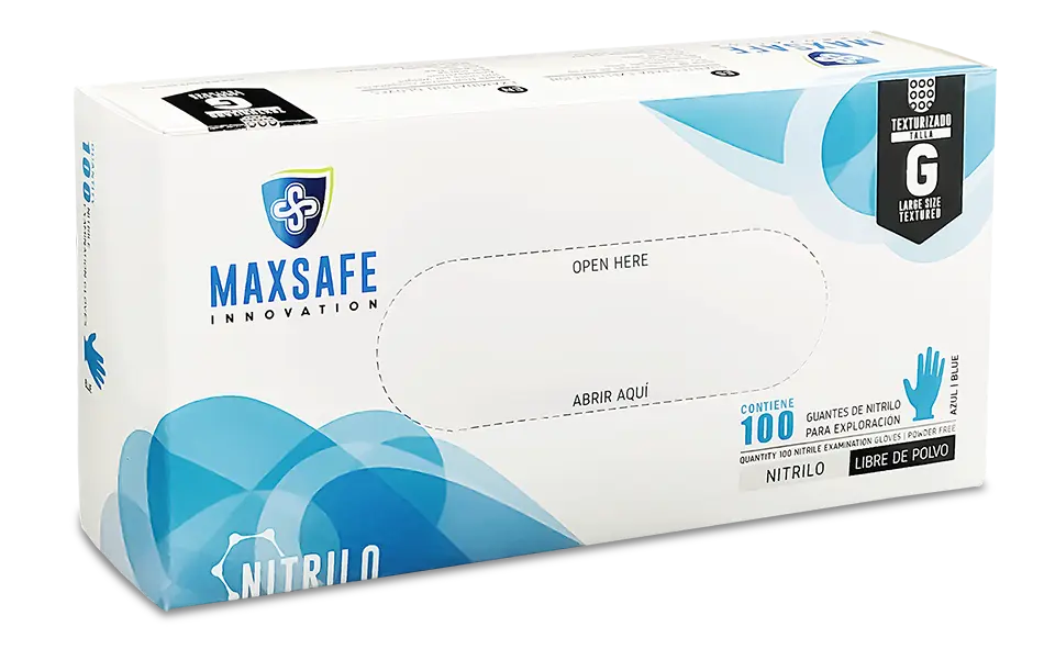 GUANTE MAXSAFE NITRILO NEGRO 100PZ 