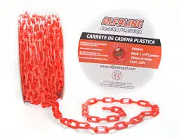 [CADENAAM25] CADENA AMARILLA ALFALINE 25 MTS