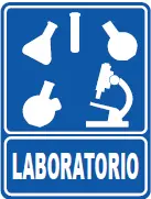 [SEÑ129-36] SEÑALETICA 129 LABORATORIO 28x36