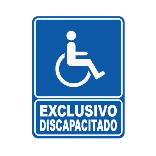 SEÑALETICA 136 EXCLUSIVO DISCAPACITADO