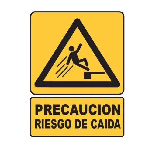 [SEÑ68-36] SEÑALETICA 68 PRECAUCION RIESGO DE CAIDA 28x36