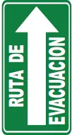 SEÑALETICA 186 RUTA DE EVACUACION DERECHA 