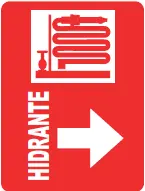 SEÑALETICA 140 HIDRANTE HORIZONTAL 