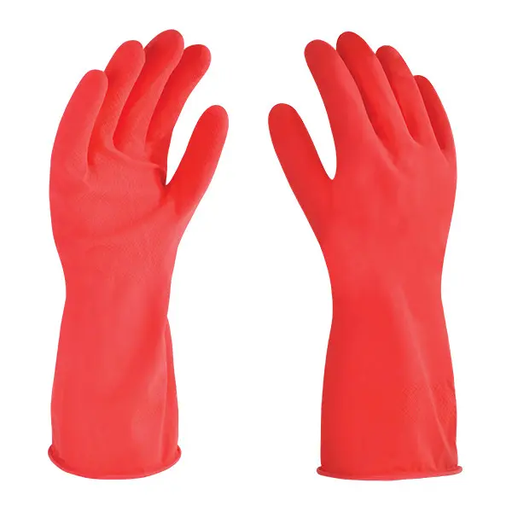 GUANTE DERMA LATEX ROJO C/F 56-131 DOMÉSTICO