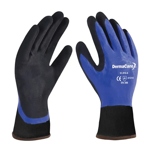 GUANTE POLIESTER REC NITRILO AZUL 51-910