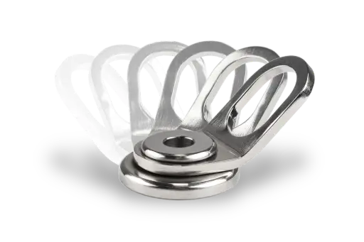 [951-G] ANCLAJE DE ANILLO GIRATORIO CON ORIFICIO DE 1/2 (ACERO INOXIDABLE)